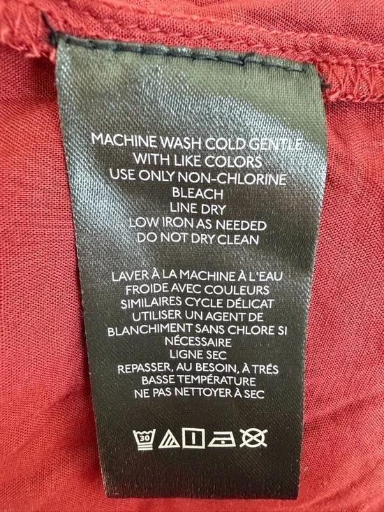 Free People Jaymes Maxi Dress Burgundy Floral Smocked Long Sleeve 36437 - Picture 9 of 11